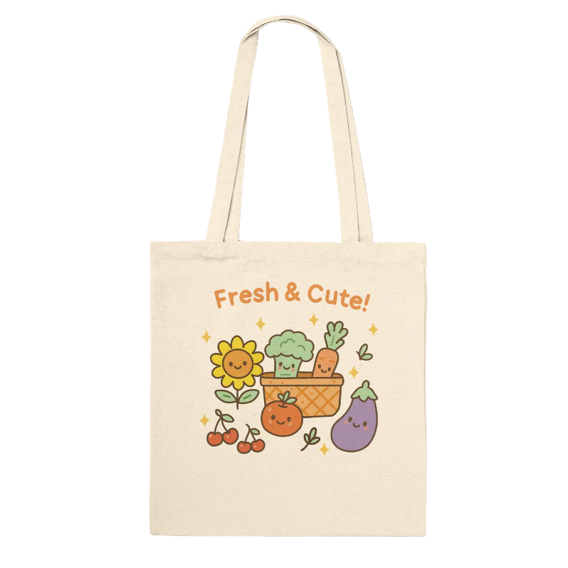 Kawaii Farmer's Market Tote Bag