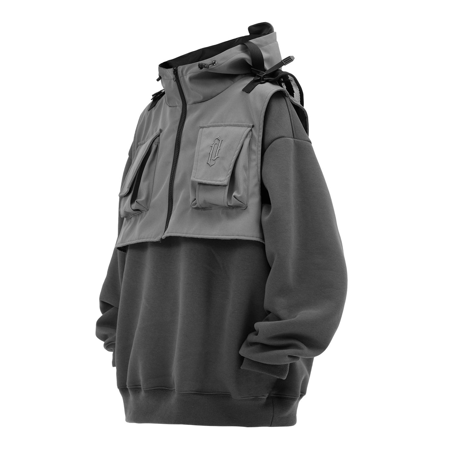HiH34 Grey Tech Guard Hoodie