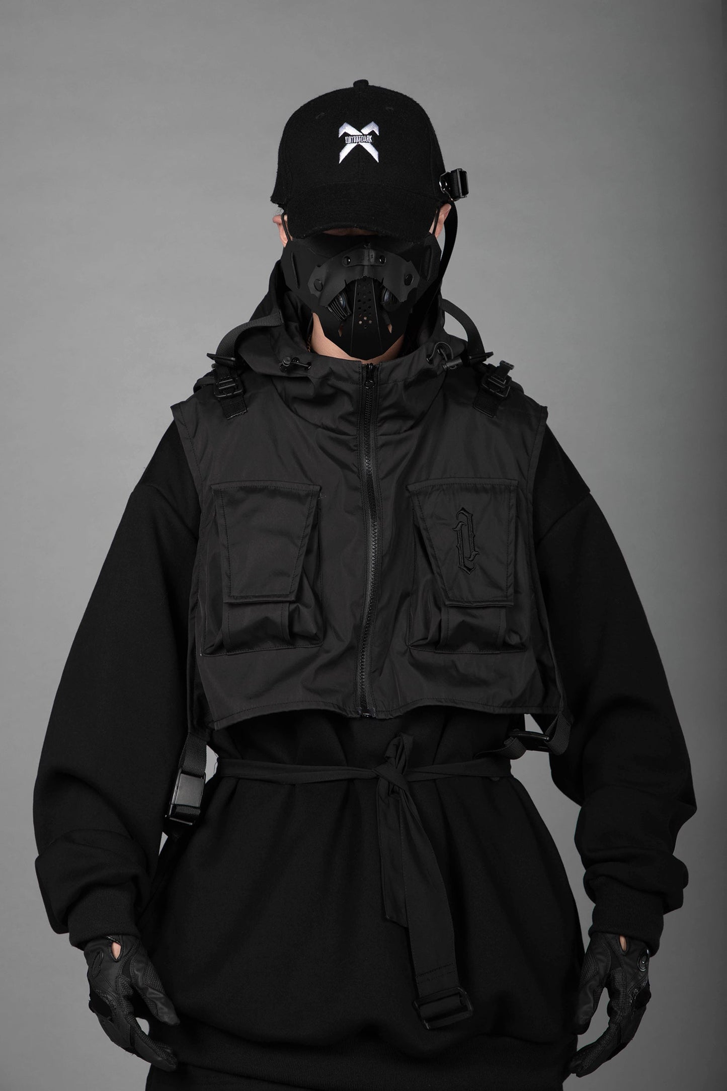 HiH34 Black Tech Guard Hoodie