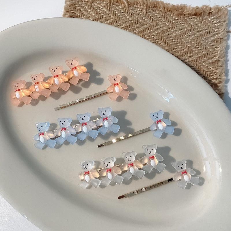 Bear Jelly Hairpins 2-Pack