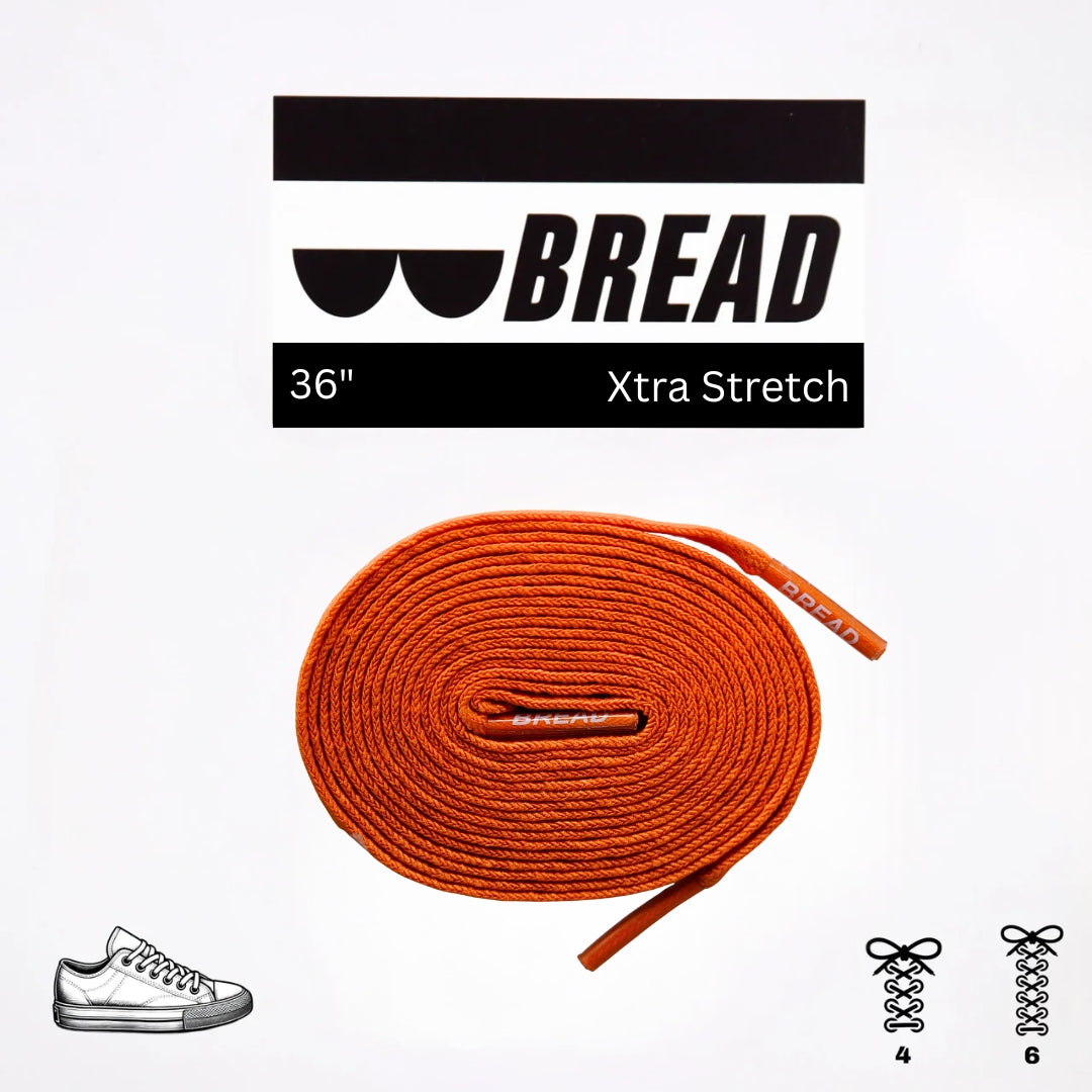 Coral Orange Bread Laces