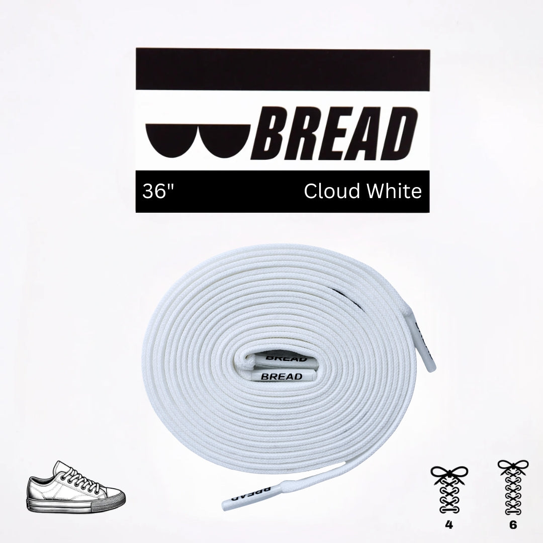 Cloud White Bread Laces