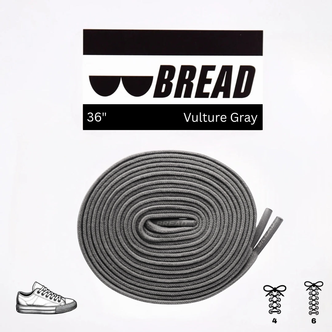 Vulture Gray Bread Laces