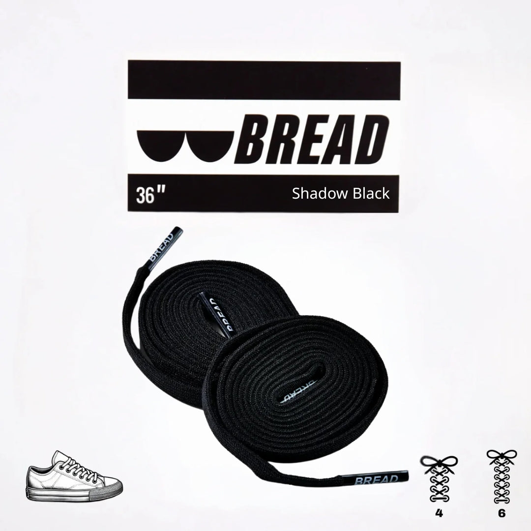 Shadow Black Bread Laces