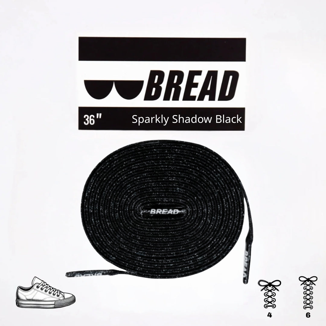 Shadow Black Bread Laces
