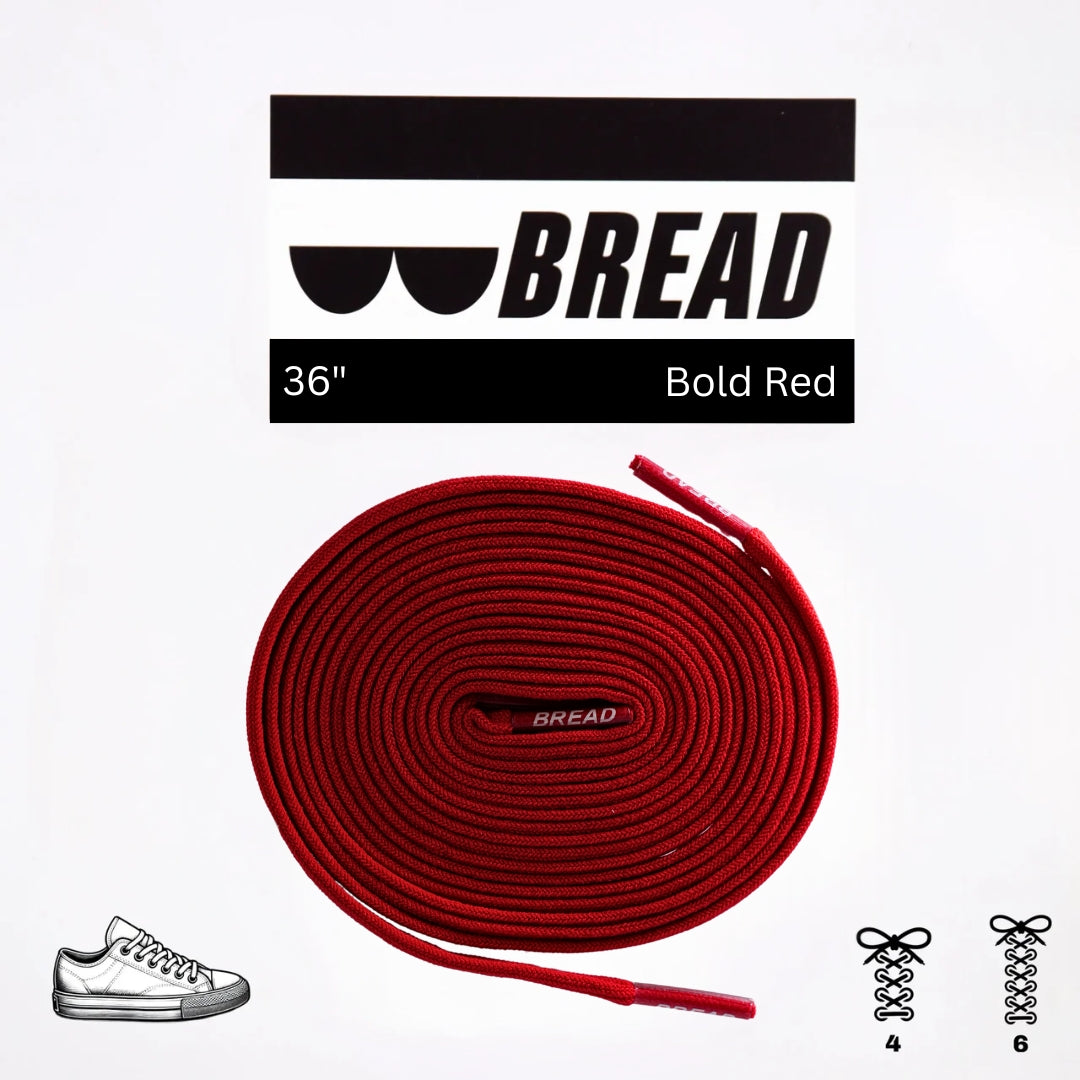 Bold Red Bread Laces