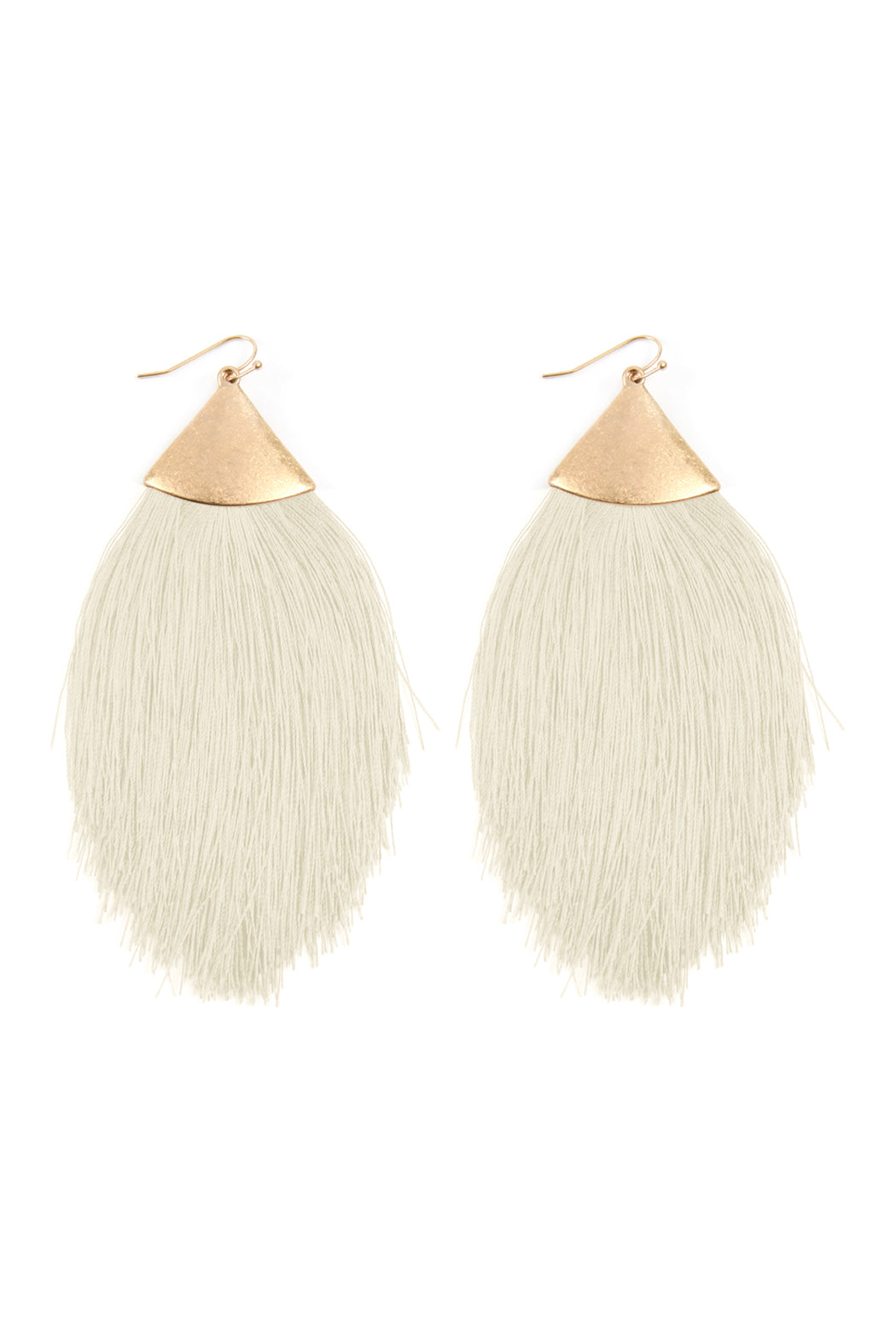 Oversized Tassel Drop Earrings