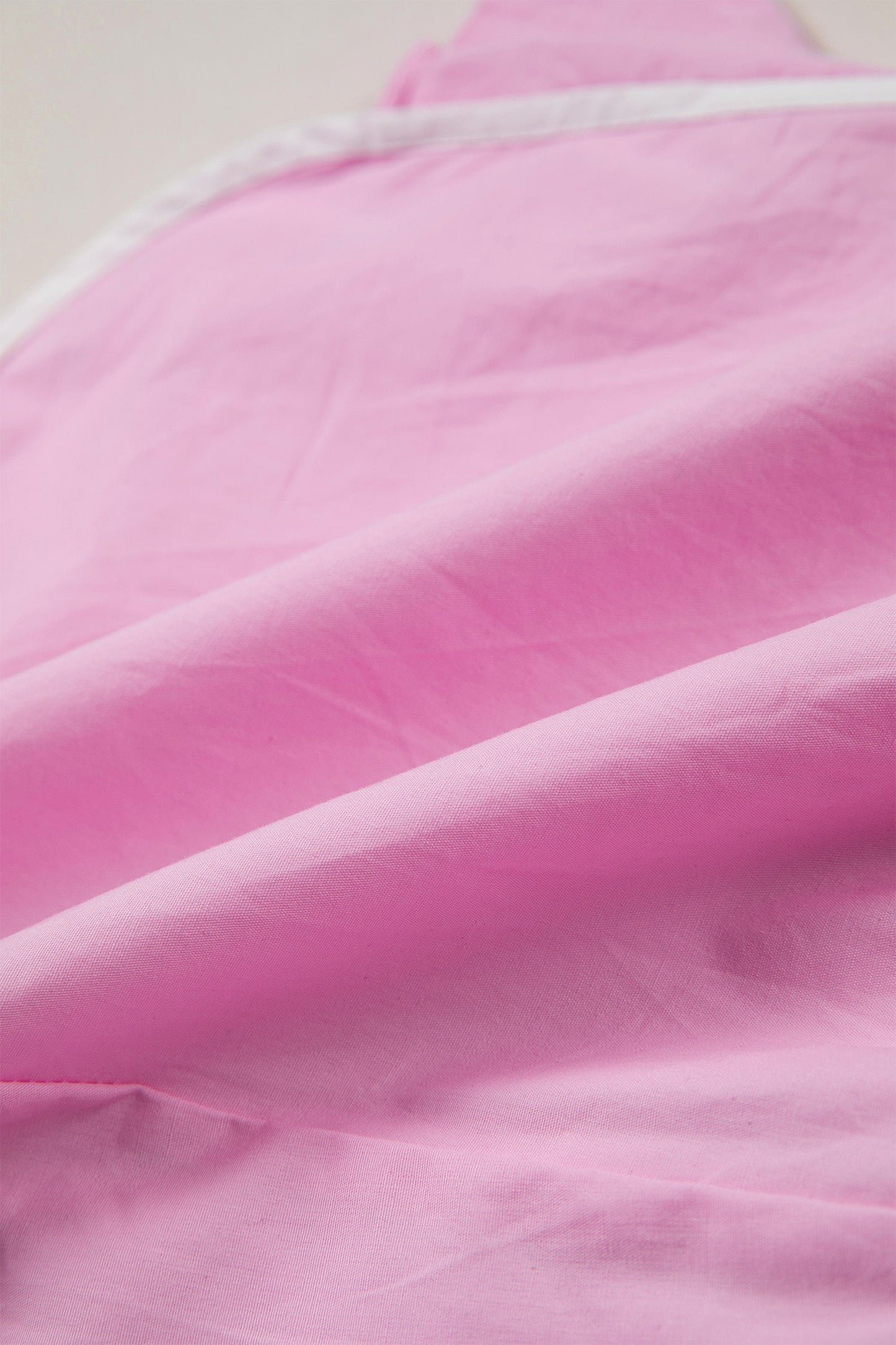 Pink Contrast Trim Pleated Active Shorts
