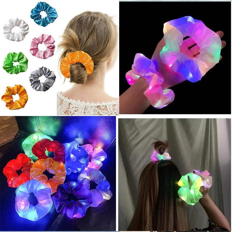 LED Glow Scrunchies (3-Pack)