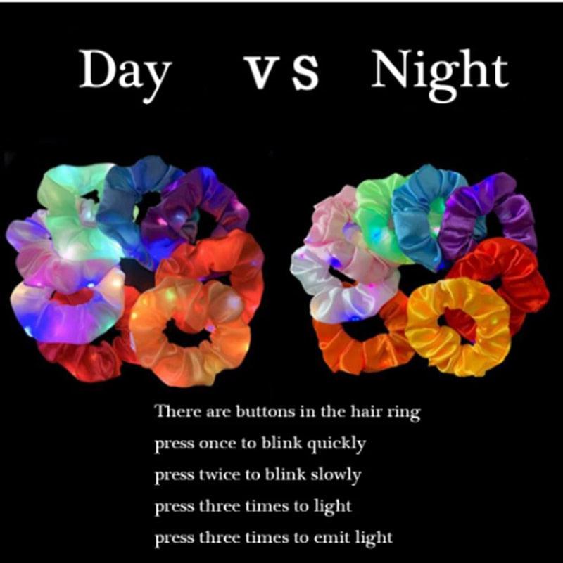 LED Glow Scrunchies (3-Pack)