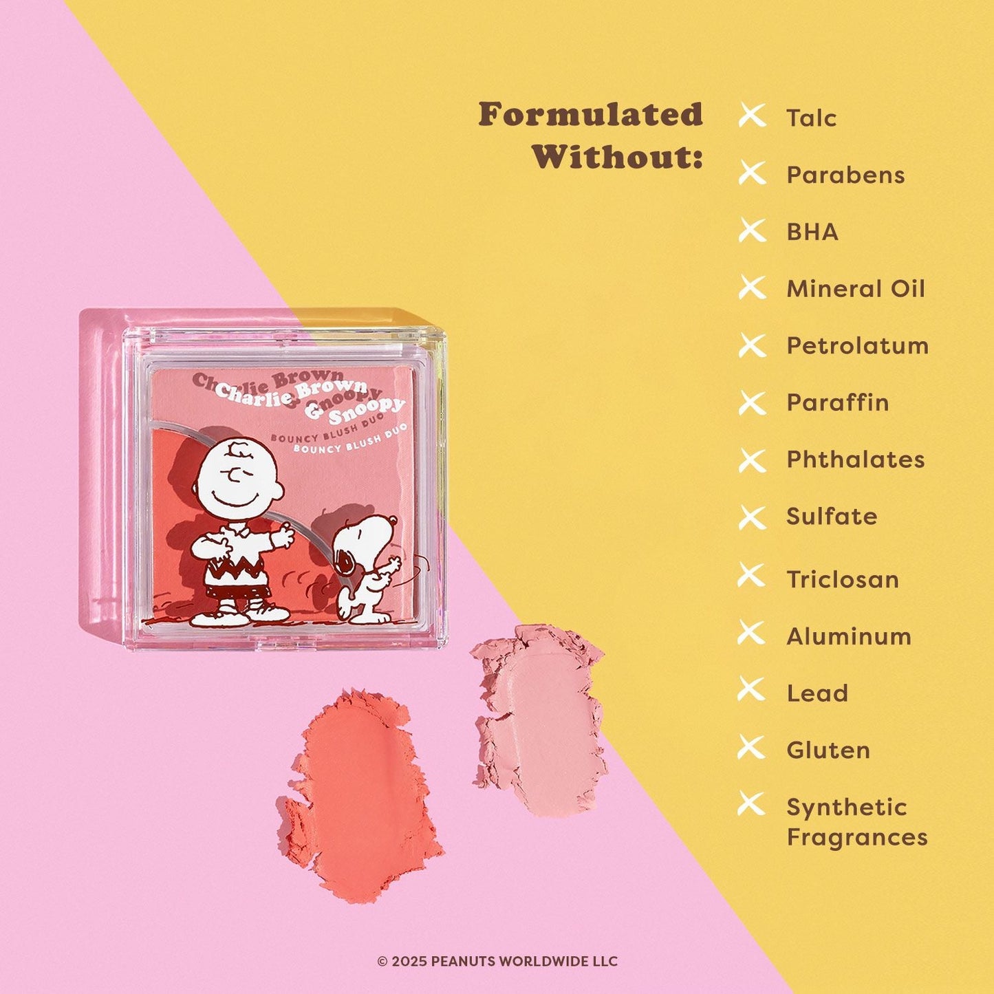 Peanuts 75th | Charlie Brown & Snoopy Bouncy Blush Duo