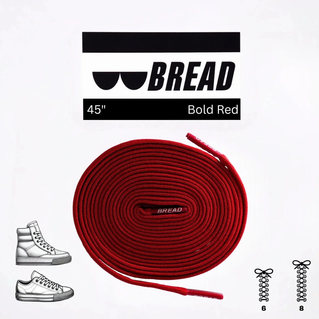 Bold Red Bread Laces