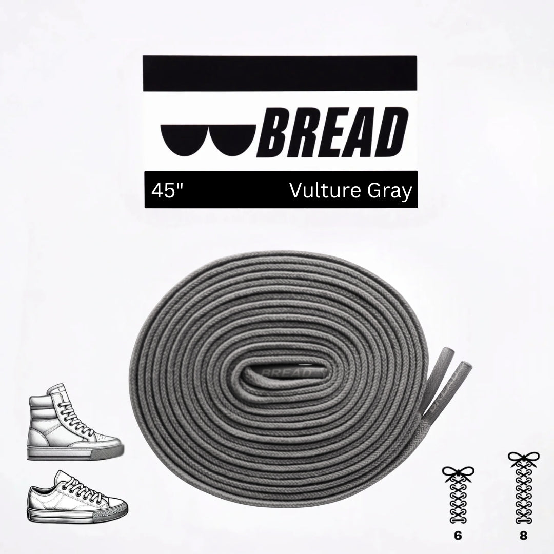 Vulture Gray Bread Laces