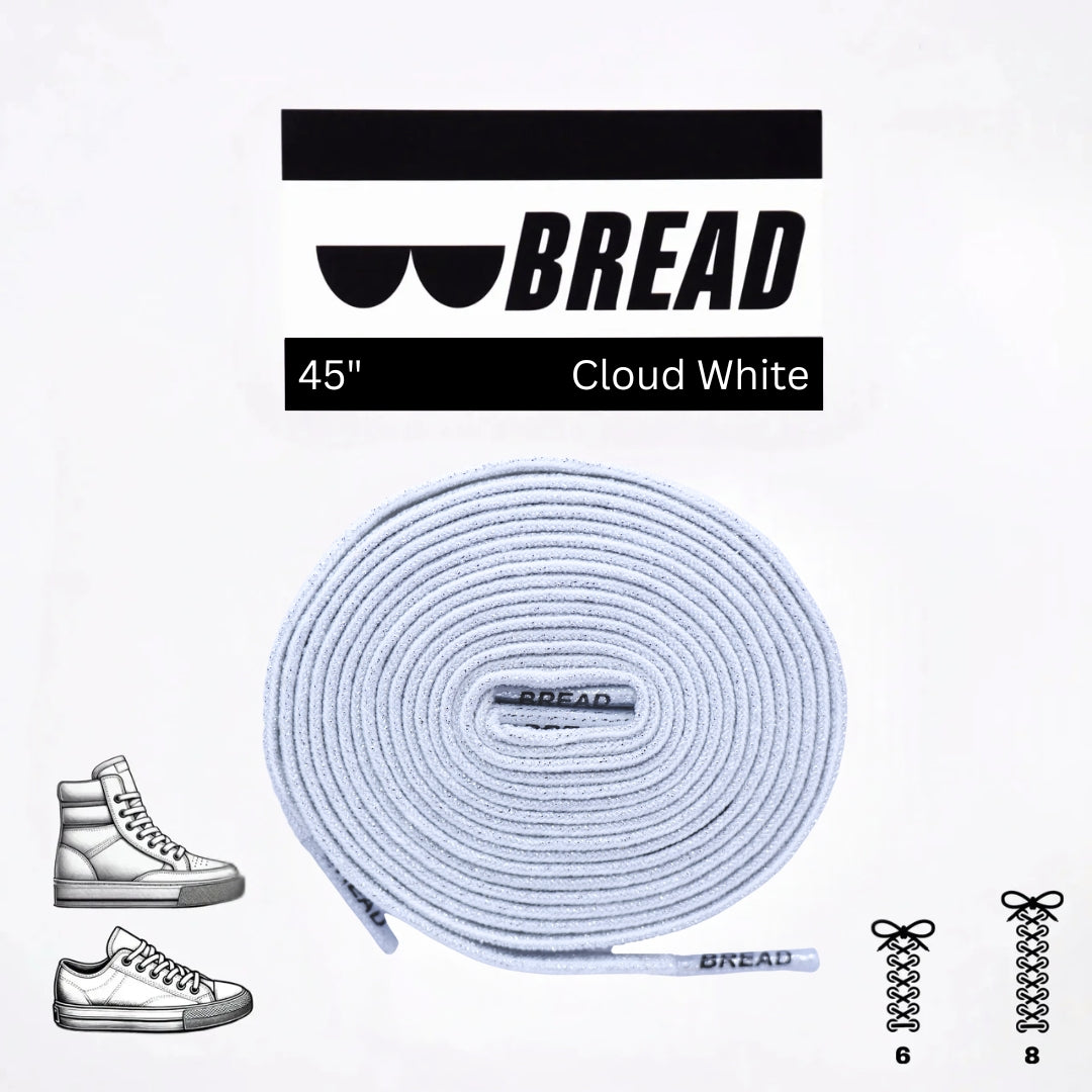 Cloud White Bread Laces