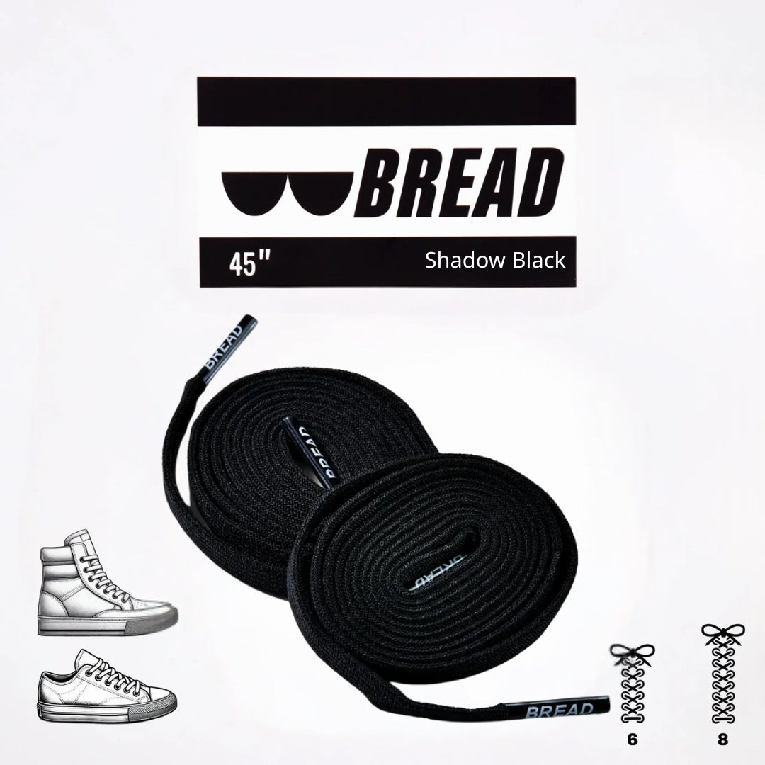 Shadow Black Bread Laces