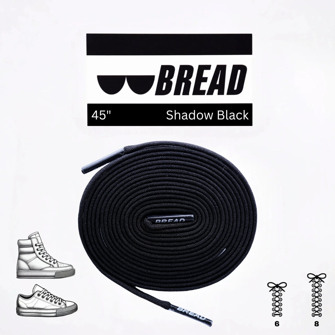 Shadow Black Bread Laces