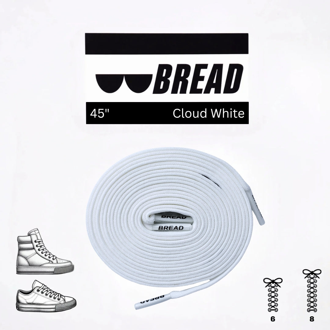 Cloud White Bread Laces