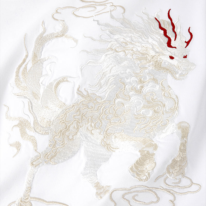 KH868 Gallant Lion Embroidery Tee