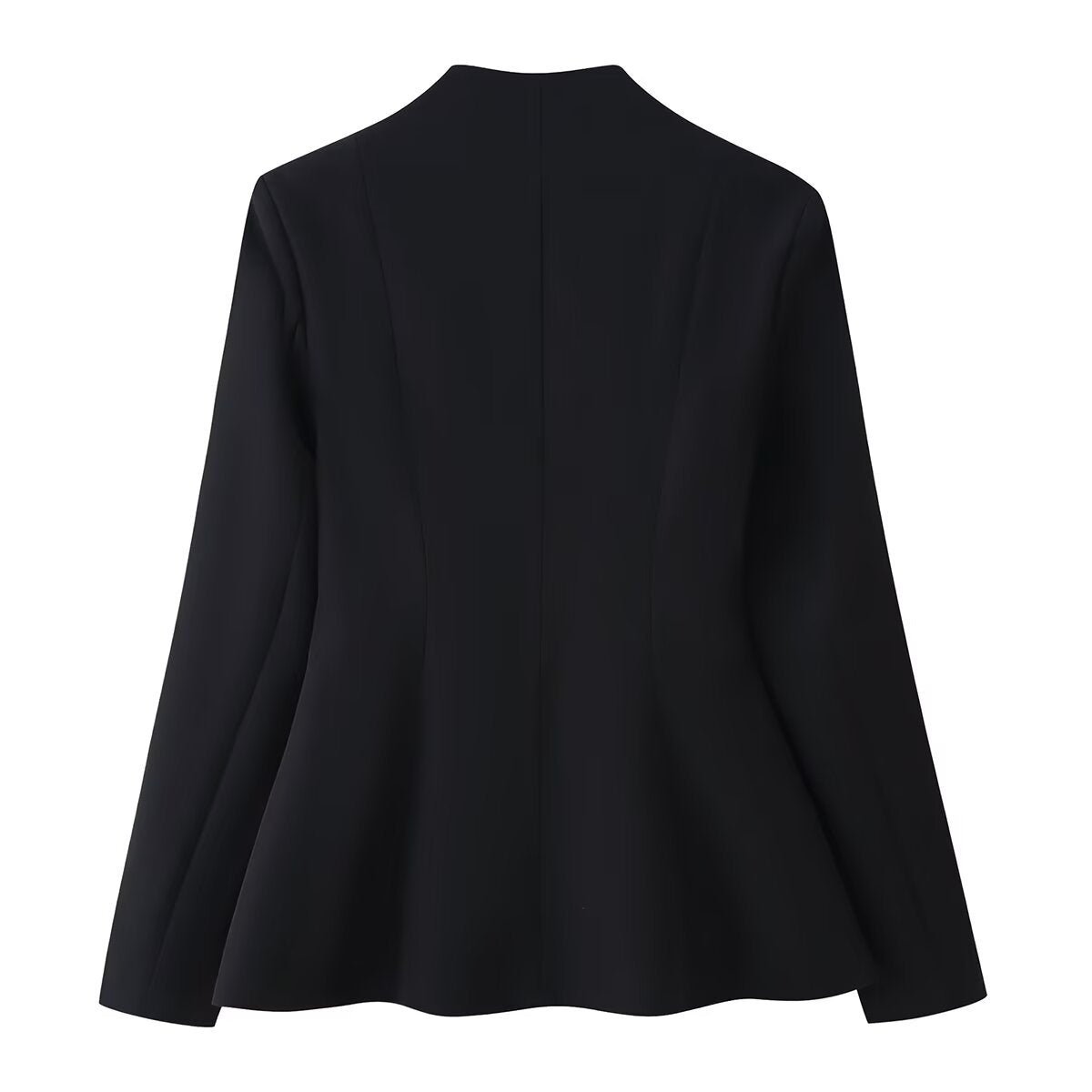 SoHo Black Heart Cutout Peplum Blazer