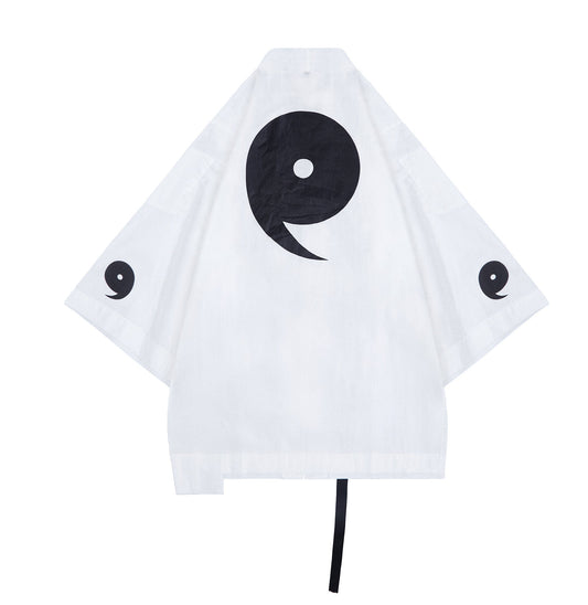 White Magatama Kimono Shirt