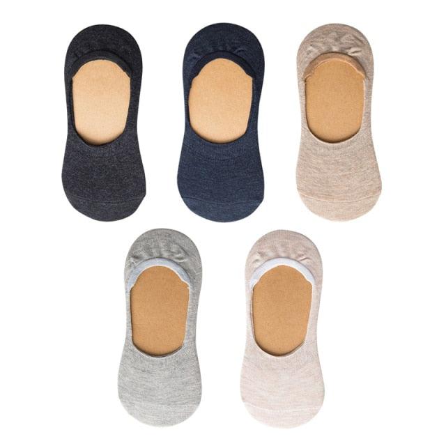 Kawaii Heart & Cat 5-Pair No-Show Sock Set
