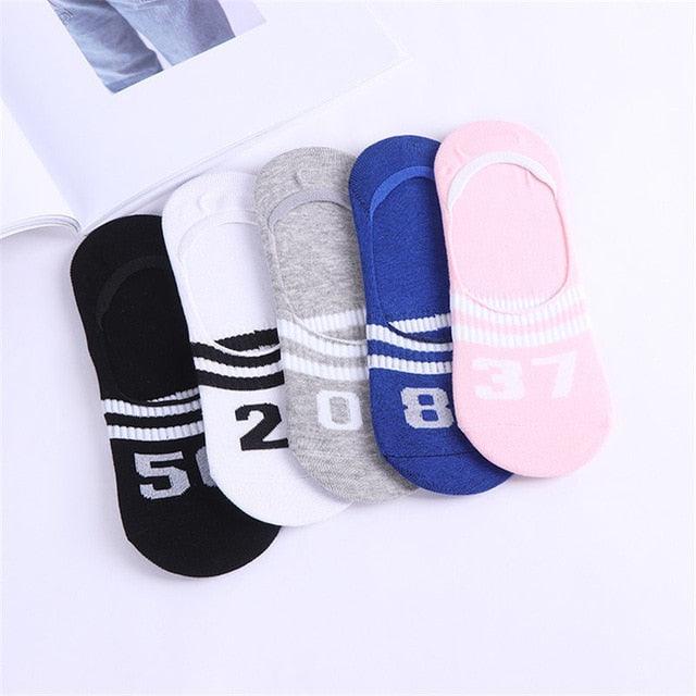 Kawaii Animal 5-Pair No-Show Sock Set