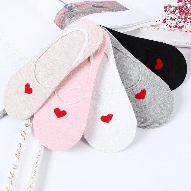 Kawaii Animal 5-Pair No-Show Sock Set
