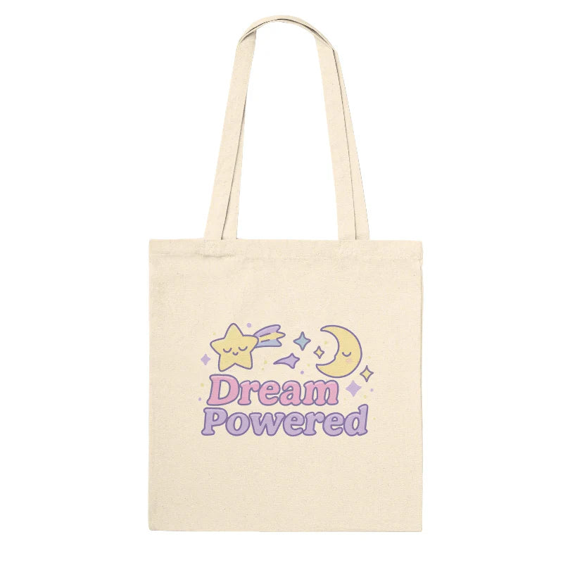 Kawaii "Dream Powered" Slumber Party Tote Bag