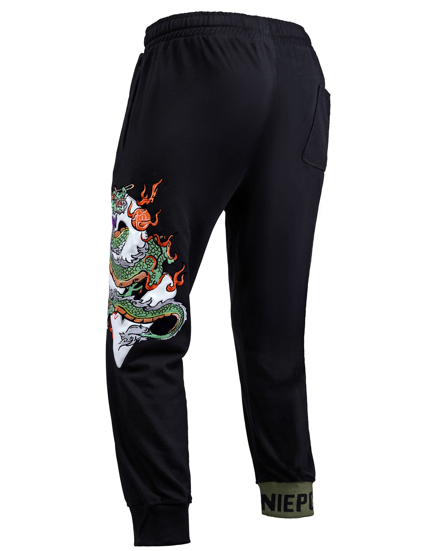 YEP6 Cloud Dragon Embroidery Sweatpants