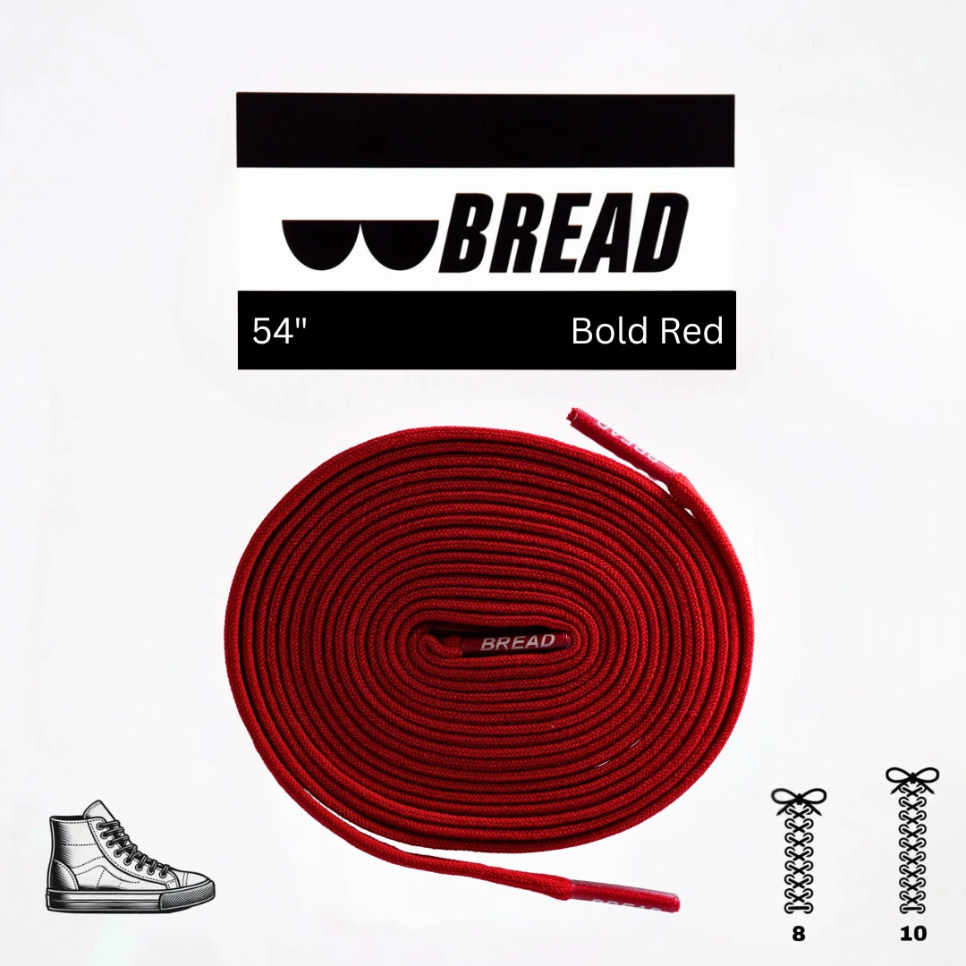 Bold Red Bread Laces