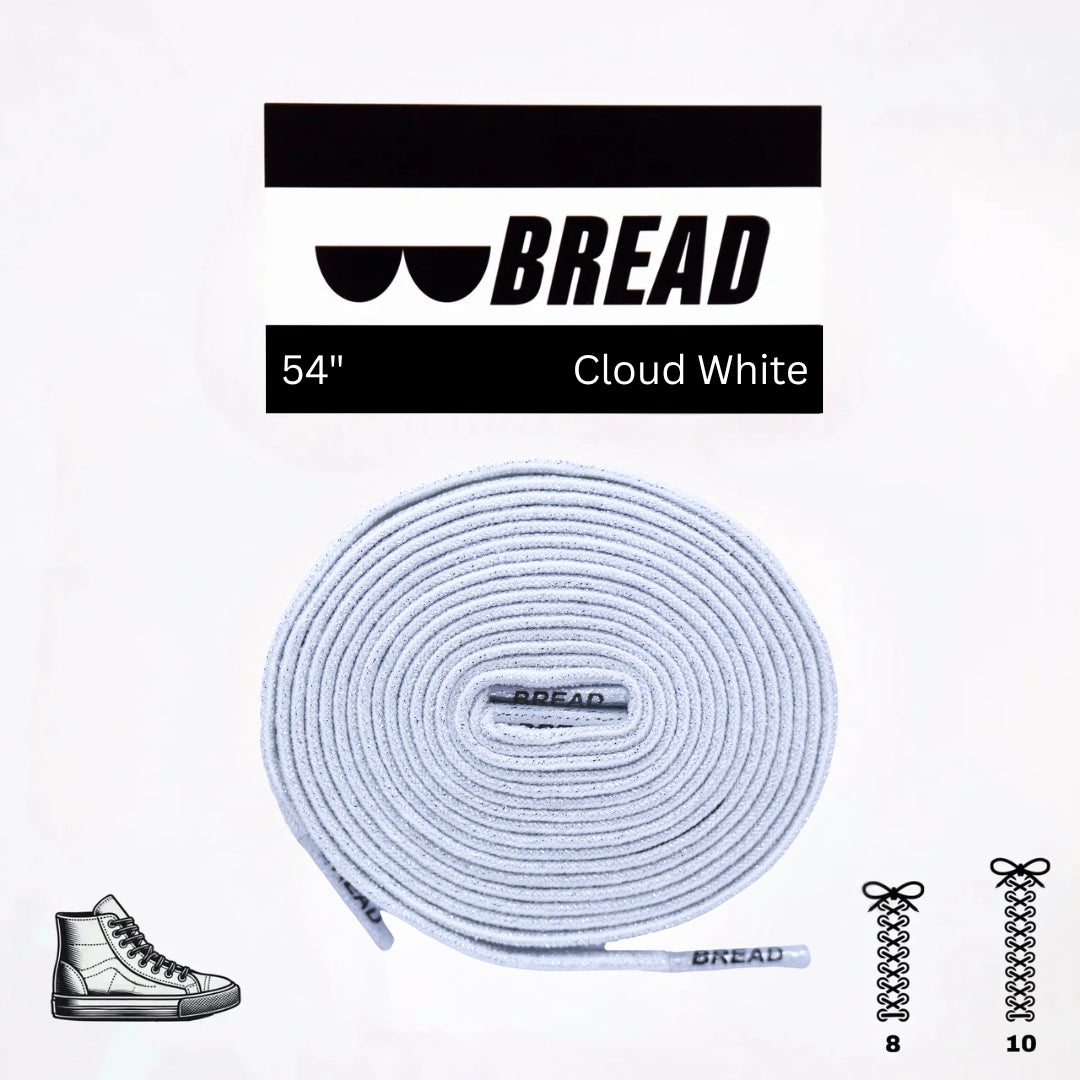 Cloud White Bread Laces