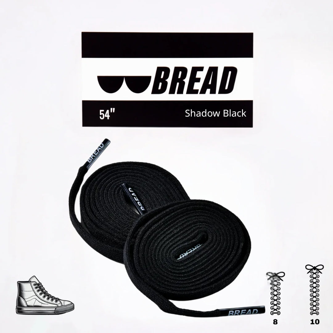 Shadow Black Bread Laces