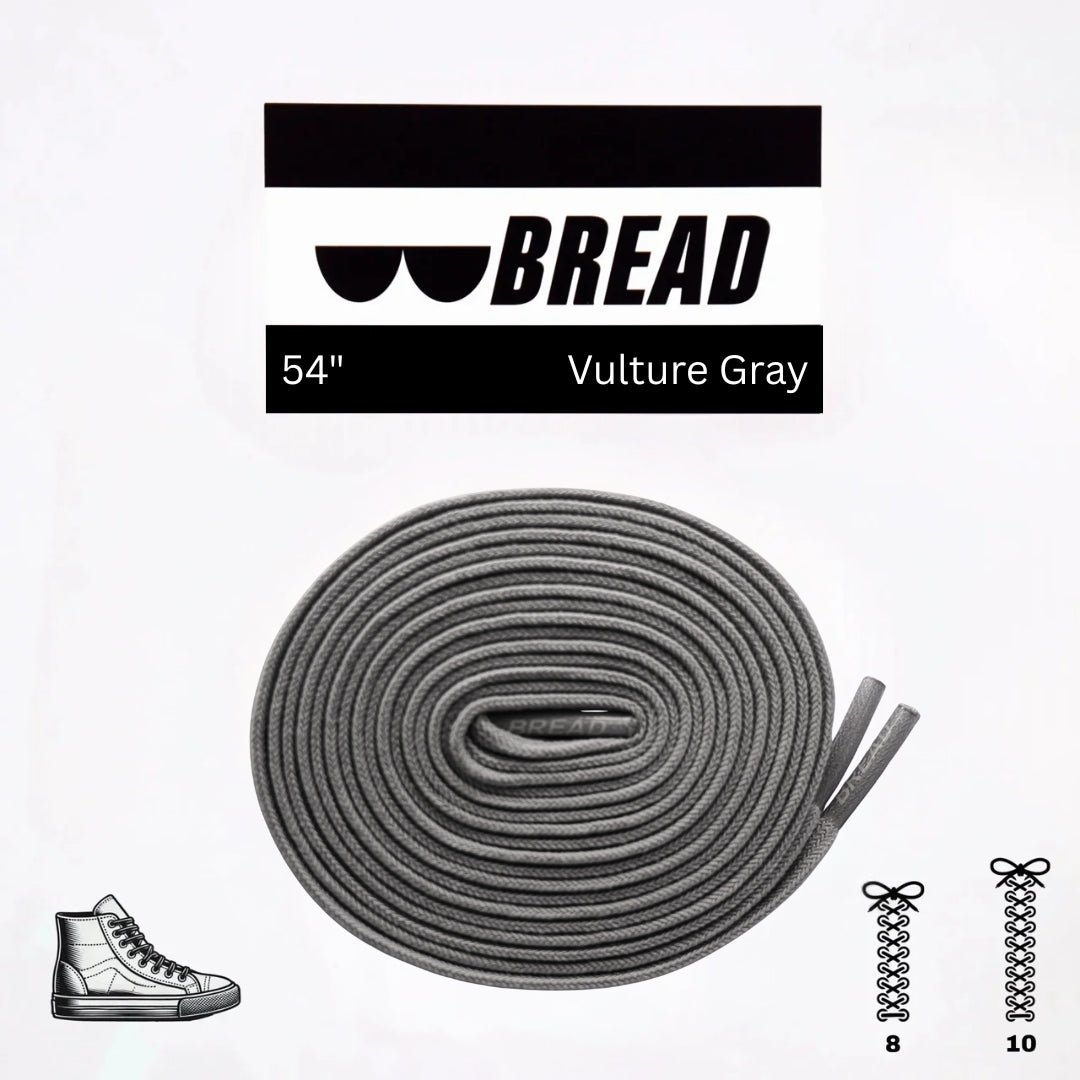 Vulture Gray Bread Laces