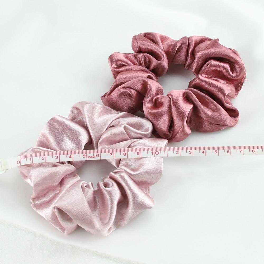 Silk Satin Scrunchies Set (5-Pack)