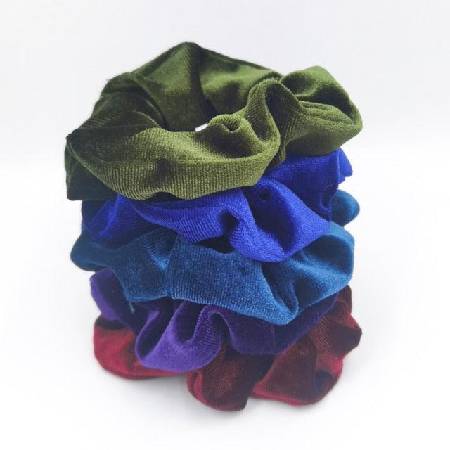 Velvet Scrunchies Set (5-Pack)