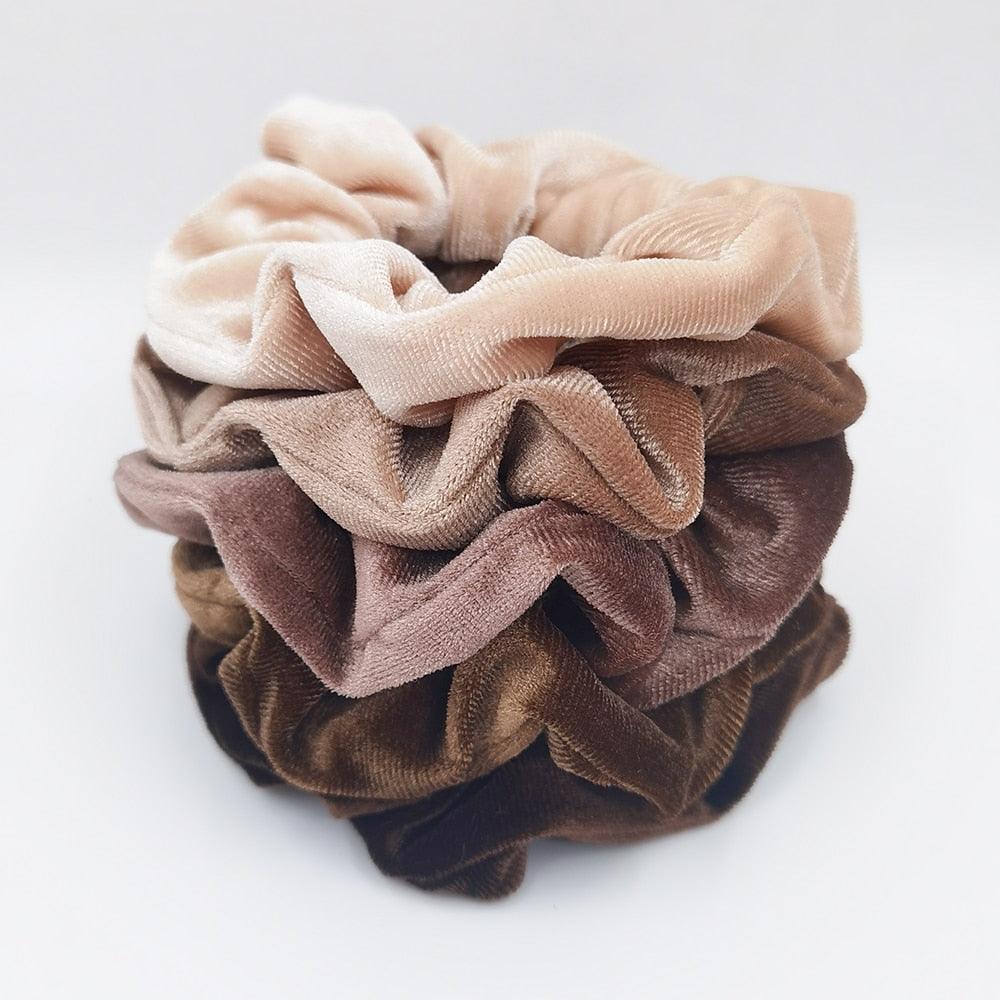 Velvet Scrunchies Set (5-Pack)