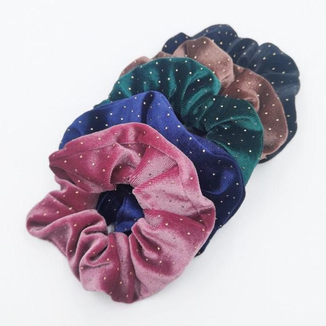 Velvet Scrunchies Set (5-Pack)