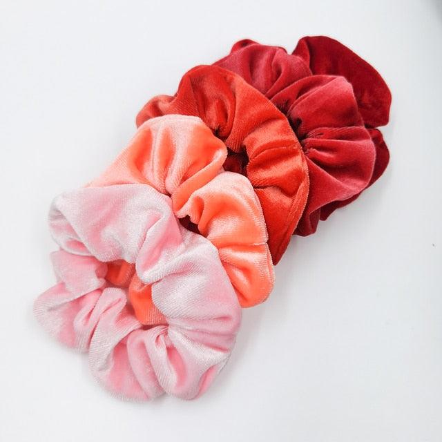 Velvet Scrunchies Set (5-Pack)
