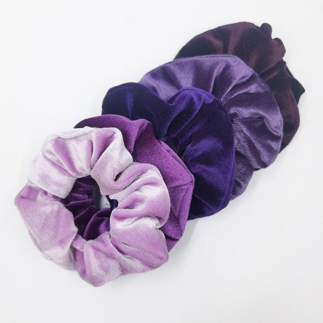 Velvet Scrunchies Set (5-Pack)
