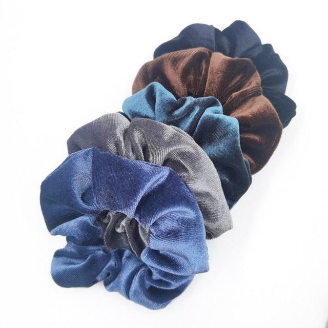 Velvet Scrunchies Set (5-Pack)