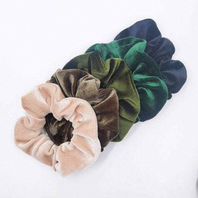 Velvet Scrunchies Set (5-Pack)