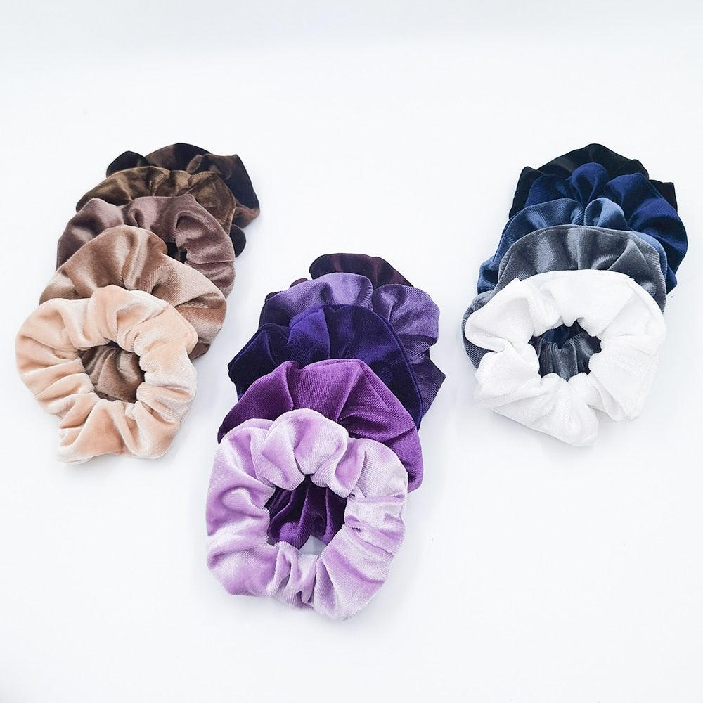 Velvet Scrunchies Set (5-Pack)