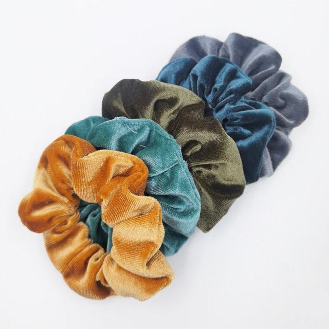Velvet Scrunchies Set (5-Pack)