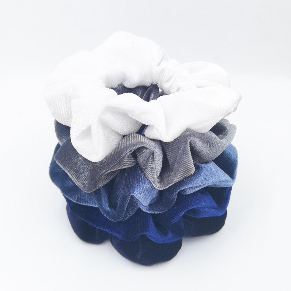 Velvet Scrunchies Set (5-Pack)