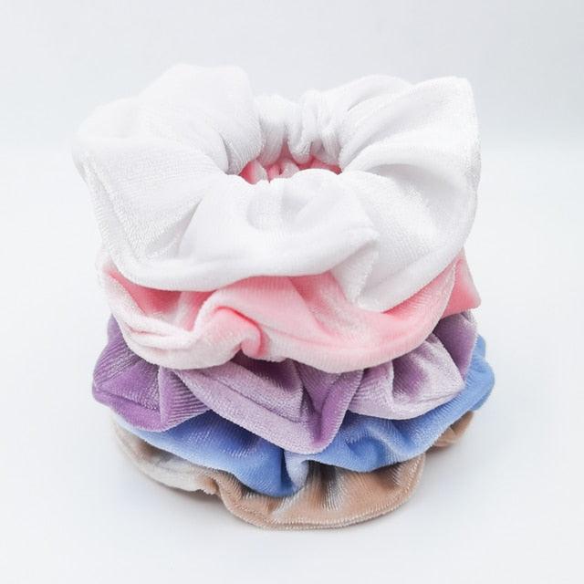 Velvet Scrunchies Set (5-Pack)