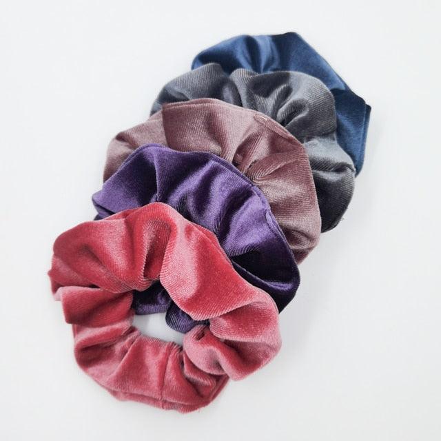 Velvet Scrunchies Set (5-Pack)