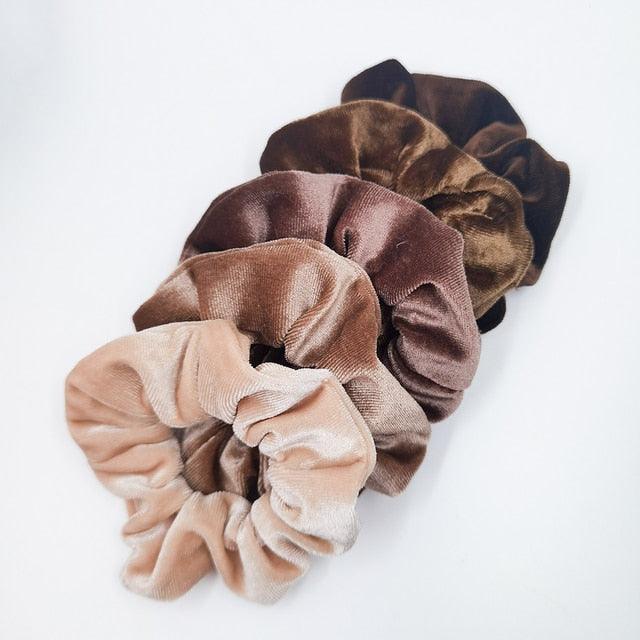 Velvet Scrunchies Set (5-Pack)