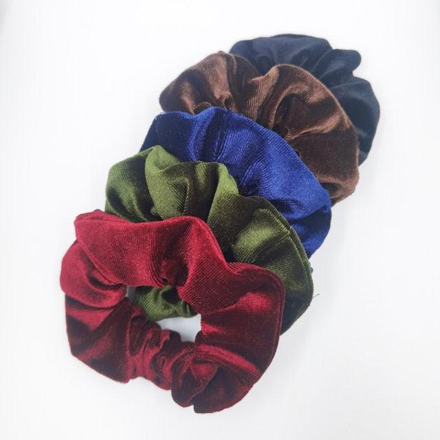 Velvet Scrunchies Set (5-Pack)