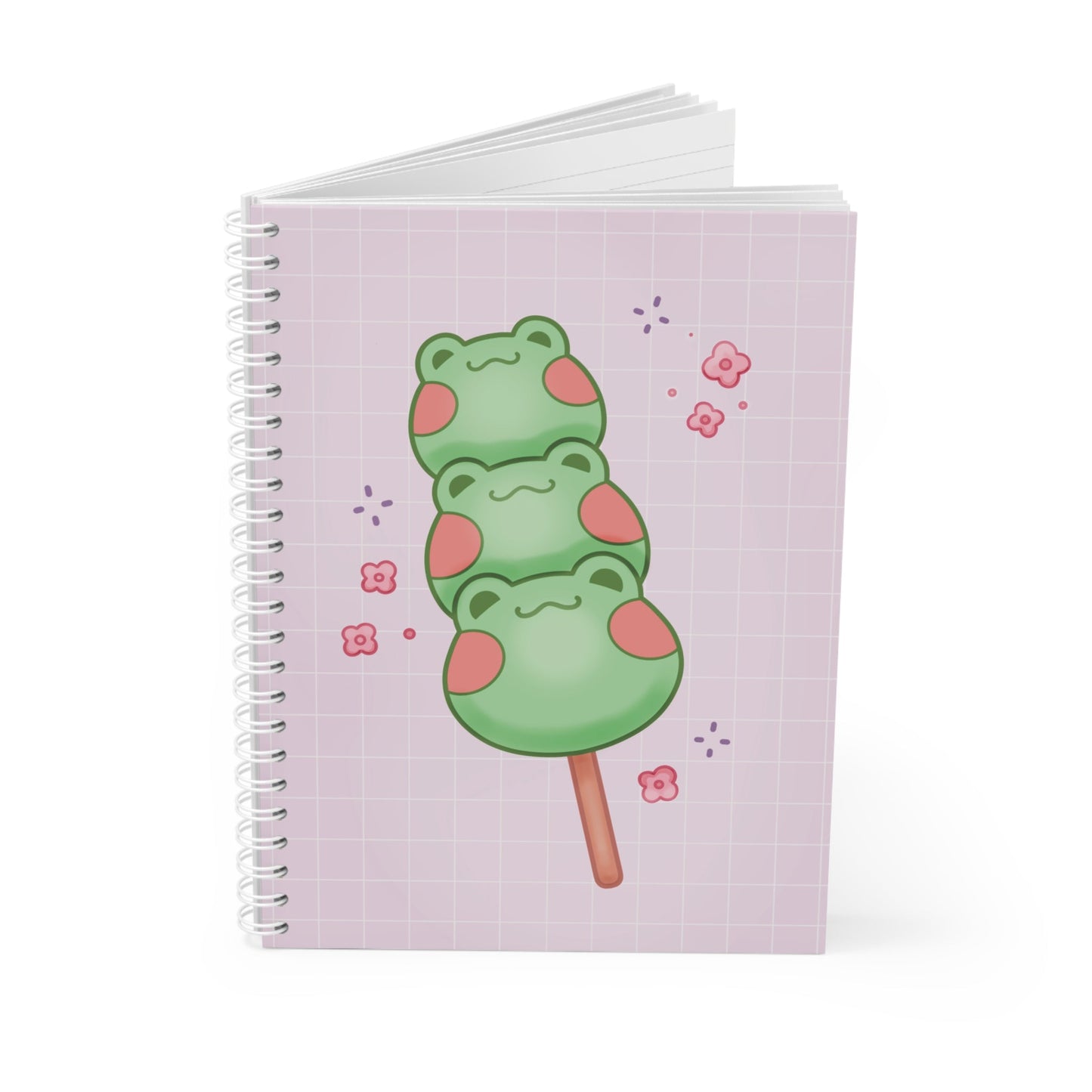 Kawaii Frog Dango Spiral Notebook