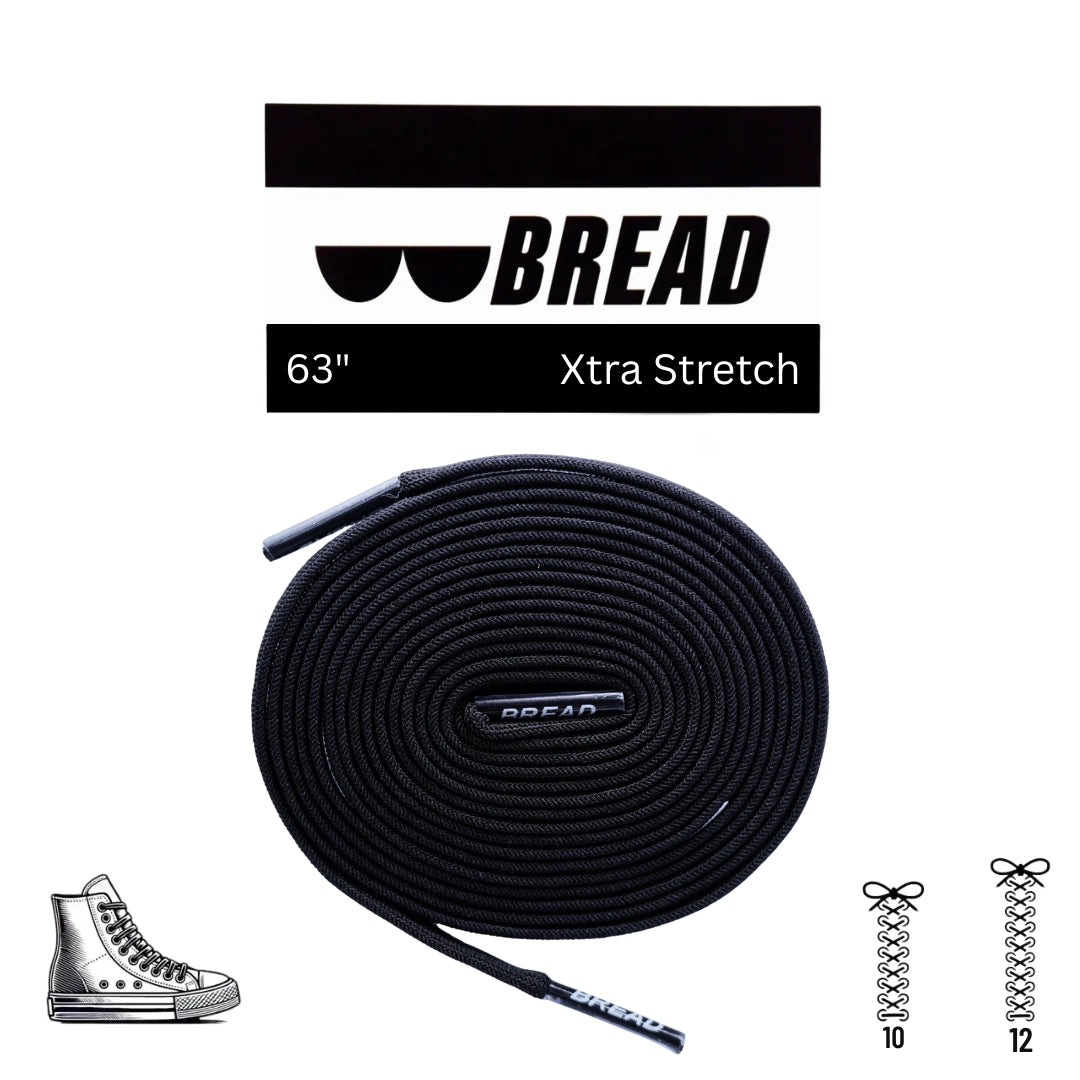Shadow Black Bread Laces